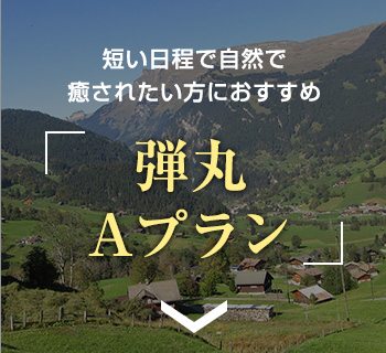 短い日程で自然で癒されたい方におすすめ 弾丸Aプラン