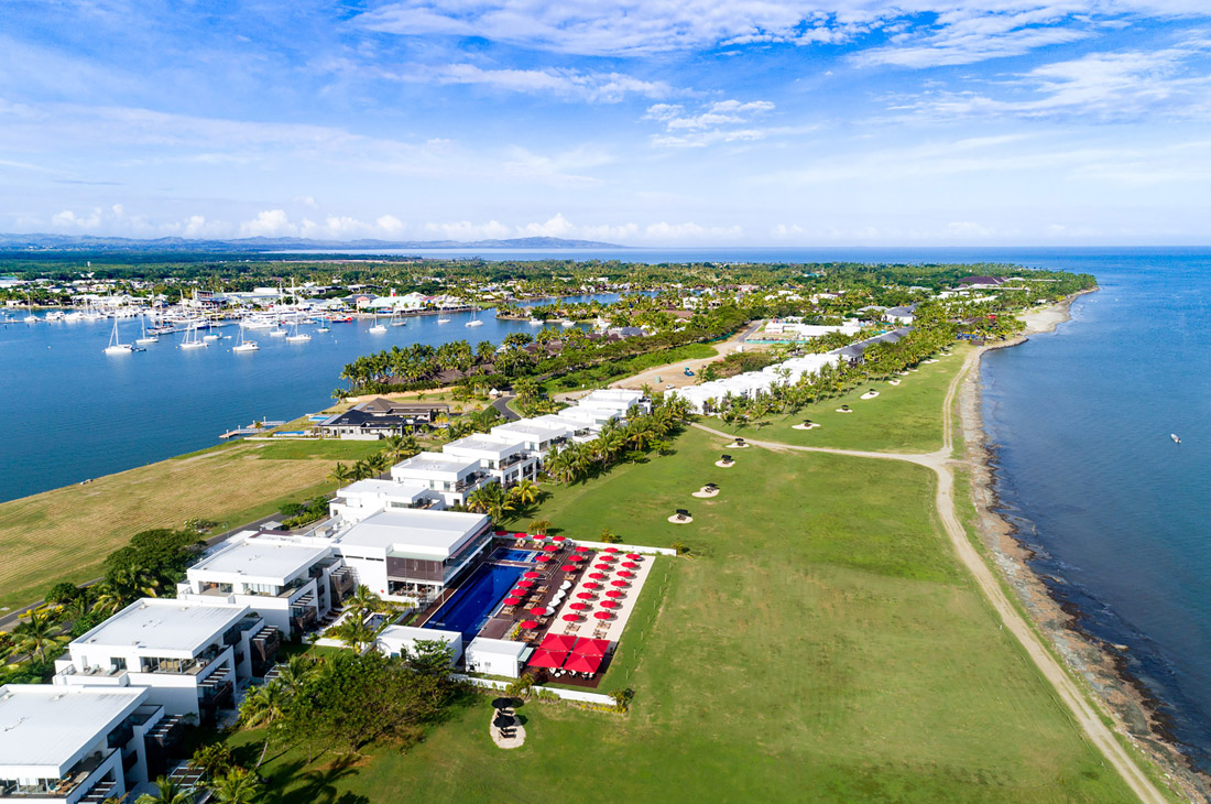 ヒルトン フィジービーチ リゾート＆スパ空撮