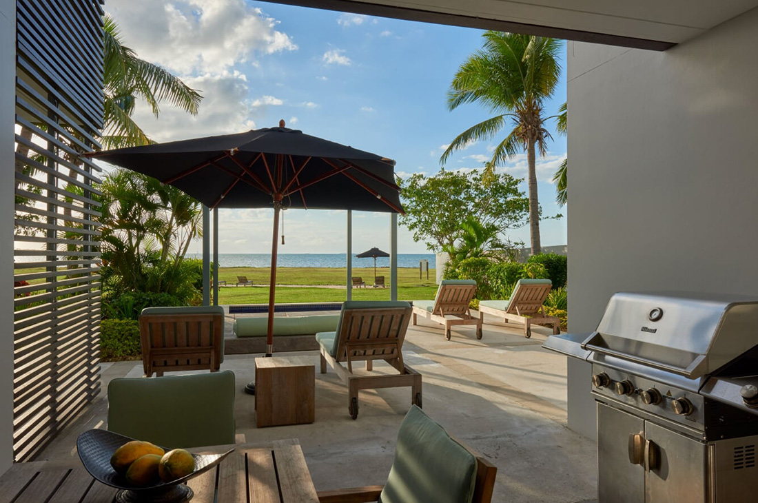 アパートメントタイプのお部屋は、BBQも可能