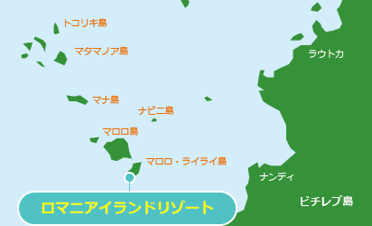 ロマニアイランドリゾート　地図