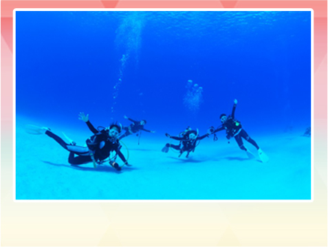 マリアナブルー 海の中