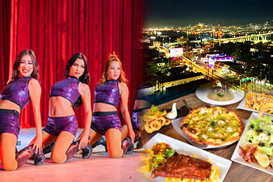 【ディナー＆ショー①】 送迎付！セブでの夜はちょっとオシャレに❤夜景を見ながらのディナー＆ニューハーフエンターテイメントSHOW「WHITE NOTE」